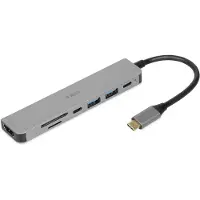 IBox IUH3SL4K, USB Typ-C, USB 3.2 Gen 1 (3.1 Gen 1) Type-C, USB 3.2 Gen 2 (3.1 Gen 2) Type-A, 5000 Mbit/s, 30 Hz, 3840 x 2160 Pixel, Silber