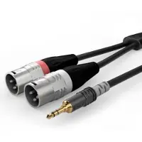 Sommer cable HBA-3SM2-0300 Audio Adapterkabel [1x XLR-stik 3-polet - 1x Jackstik 3,5 mm] 3.00 m Sort