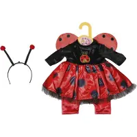 Zapf Kleid+Hose+Mü Marienkäfer 43