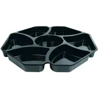 Duni Multibox 7-Raum 280x280x30 mm Einsatz PS Schwarz,150 Stk/krt