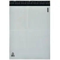 BNTOFFICE Versandtaschen weiß, B3, ohne Fenster,selbstklebend aus PE-Folie, 100 Stück
