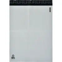 BNTOFFICE Forsendelsesposer PE A2 hvid 400x600mm 100stk/pak - (100 stk.)