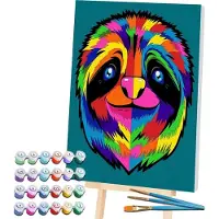 HOBBY2YOU Splat-Malerei nach Zahlen, LAZY 30x40 cm