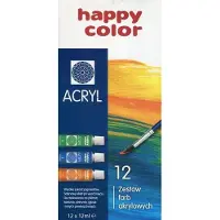 HAPPY COLOR Acrylfarben 12 Farben