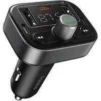 Baseus S-09 Pro Fm-transmitter Für Das Auto Silber Silber One Size