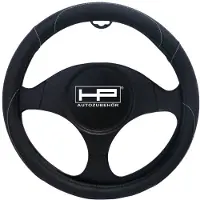 HP Autozubehör Lenkradbezug (Ø x H) 39 cm x 4 cm Polyurethan (PU) Schwarz 37 -