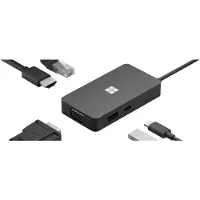 Microsoft 1E4-00004, Schwarz, HDMI, RJ-45, USB 3.2 Gen 1 (3.1 Gen 1) Type-C, USB 3.2 Gen 2 (3.1 Gen 2) Type-A, VGA