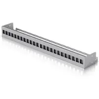 Ubiquiti UACC-Rack-Panel-Patch-Blank-24, Grundpfeilerplatte, Polycarbonat (PC), SPCC, Grau, 1 Stück(e), 650 g
