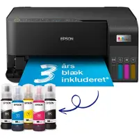 Epson EcoTank ET-2830, Tintenstrahl, Farbdruck, 4800 x 1200 DPI, Farbkopieren, A4, Schwarz