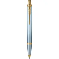 Parker IM Writing Rituals, Ballpoint Pen, Turquoise Green Finish with Gradient, Gold Trims, Medium P