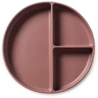 Nuuroo Mingo Unterteilter Teller Silikon, Mahogany