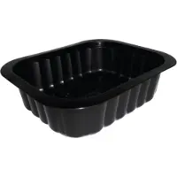 Multi Bakke 1-rum 1/8 GN 350 ml 138x114x35 mm PP Sort,300 stk/krt