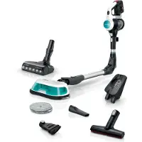 Bosch Kabelloser 2-in-1 Staubsauger, Staubsaugen und Wischen Unlimited 7 ProHygienic Aqua White