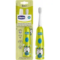 Chicco Kinder-Elektrische Zahnbürste ab 3 Jahren, Tiger-Design, 1 Stk.