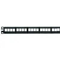 Panduit 24-port Modular Patch Panel 6 Removable Faceplates, RJ-45, Rackeinbau, 1U, 482,6 mm, 43,7 mm, 25,7 mm