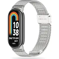 Tech-Protect MilaneseBand Strap for Xiaomi Smart Band 8 / 8 NFC - Silver