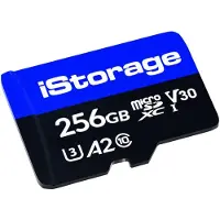 ISTORAGE microSD card 256GB, 256 GB, MicroSDXC, Klasse 10, UHS-III, 100 MB/s, 95 MB/s
