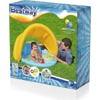 Bestway Pool mit Dach, Rückenlehne und Sortierer