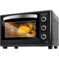 Cecotec Bake&Toast 3090 Black Gyro, 30 l, Schwarz, Freistehend, Drehregler, Schwarz, 1500 W