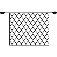 Sirius Tech-Line Lichternetz Erweiterung 196 LED warmweiß außen 3 x 3 m schwarz