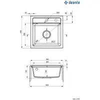 Deante 1-bowl granite sink
