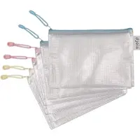 Tarifold Reissverschlusstasche ZIPPER Pastell, DIN A5, PVC sortiert, mit verstärkten Fäden, transparent, spri