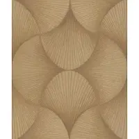 Rasch Vinyltapete Nonwoven Base 608243 Gold Large Geom