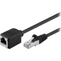 Goobay 73390, 15 m, Cat5e, F/UTP (FTP), RJ-45, RJ-45, Schwarz