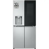 LG InstaView GMG861MBAE, Freistehend, Amerikanische Tür, Schwarz, Edelstahl, 4 Tür(en), Berührung, LED