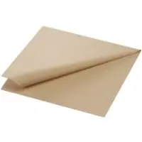 Duni Zellt.Serv.33x33 3lg. 1/4 natürliche braune Servietten | Packung (250 Stück)
