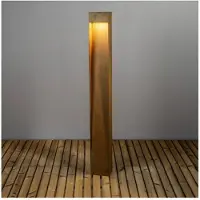 Konstsmide LED Wegeleuchte Rho, dimmbar, braun / rost, Aluminium, LED Außenleuchte