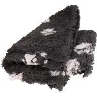 Active Canis Vetbed Medium, grey with paws