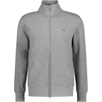 Gant Sweatjacke Herren Reg Shield Full Zip Grey Melange 25-XL