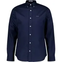 Gant für Herren. 3000300 Pinpoint Oxford Hemd Regular Fit navy (XL), Lässig, Baumwolle, Langarm, Marine