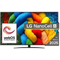 LG NanoCell AI 75NANO81A3A, 190,5 cm (75"), 3840 x 2160 Pixel, NanoCell, Smart-TV, WLAN, Schwarz