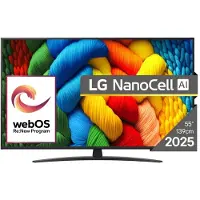 LG NanoCell AI 55NANO81A3A Fernseher 139 7 cm (55 ) 4K Ultra HD Smart-TV WLAN Schwarz