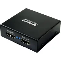 Speaka Professional SP-HDS-220 1+2 Port HDMI-Splitter Ultra HD-fähig 3840 x 2160 Pixel Schwarz