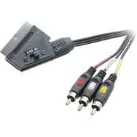 Speaka Professional SCART 3 Cinch Adapterkabel 2 m