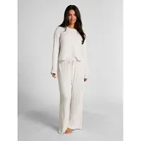 Hunkemoller Pyjama-Hose in Creme - L