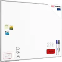 Allboards Keramik-Magnettafel emailliert P3 150x120 cm, Alurahmen