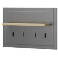 Möbel Kraft Garderobenpaneel ¦ grau ¦ Maße (cm): B: 86,5 H: 57 T: 19.5