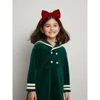Mini Rodini Kleid für den Alltag Sailor 2515010975 Grün Regular Fit