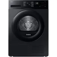 Samsung DV90DG52A0ABLE, Freistehend, Frontlader, Wärmepumpe, Schwarz, Drehregler, Rechts