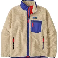 Patagonia - Winddichte und atmungsaktive Fleece-Jacke - M's Classic Retro-X Jkt Dark Natural w/Basin Green für Herren - Größe L - Beige