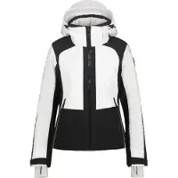 Luhta Mukkavaara Damen Skijacke XL/42 Weiß mit Schneefang und Skipasstasche