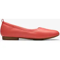 Clarks Fawna Soft Coral Leather Schuhe