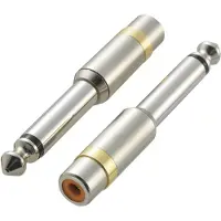 Speaka Professional KCA-635 Klinke / Cinch Audio Adapter [1x Klinkenstecker 6.35 mm