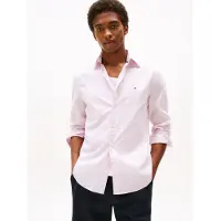 Tommy Hilfiger Langarmhemd "FLEX POPLIN MINI PRINT Regular Fit SHIRT" regular fit, Kentkragen