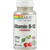 Solaray Vitamin B 12 1000 mcg mit Folsäure 90 St Lutschtabletten