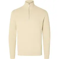 Selected Troyer "SLHDANE LS KNIT STRUCTURE HALF ZIP NOOS" Baumwolle, regular fit